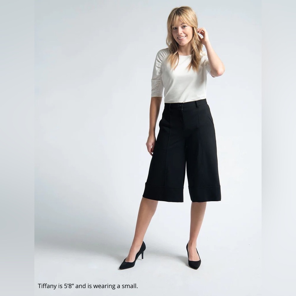 Betabrand Dress Pant Yoga Pants Culottes
